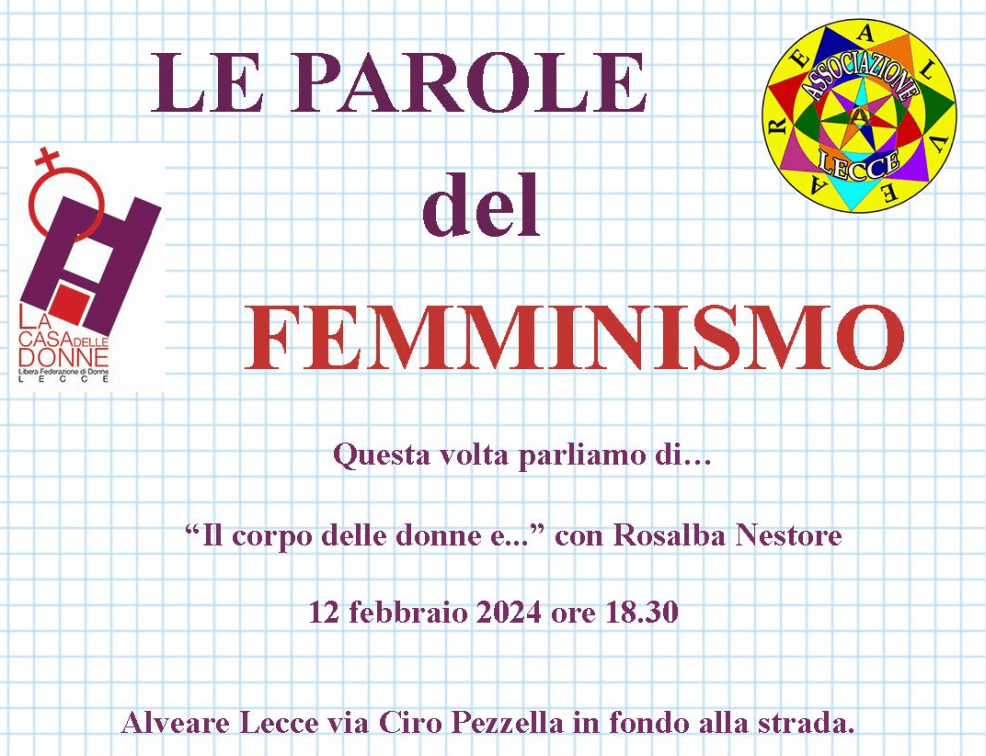 “Il corpo delle donne e…”, con Rosalba&nbsp;Nestore